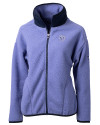 Chicago Bears Mono Cutter & Buck Cascade Eco Fleece Womens Full Zip Jacket Hyacinth/Navy Blue Mannequin Thumbnail Image