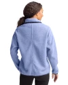 Detroit Lions Monochromatic Cutter & Buck Cascade Epic Comfort Recycled Sherpa Fleece Womens Full Zip Jacket Hyacinth/Navy Blue Back Thumbnail Image