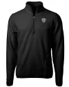 Chicago Bears Mono Cutter & Buck Cascade Eco Sherpa Fleece Mens Big & Tall Quarter Zip Jacket Black Mannequin Thumbnail Image
