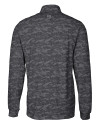 Los Angeles Chargers Mono Cutter & Buck Traverse Stretch Eco Camo Print Quarter Zip Mens Big and Tall Pullover Black Mannequin Back Thumbnail Image