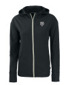 Chicago Bears Mono Cutter & Buck Daybreak Eco Recycled Womens Full Zip Hoodie Black Mannequin Thumbnail Image