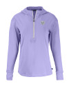 Chicago Bears Mono Cutter & Buck Daybreak Eco Recycled Womens Half Zip Hoodie Hyacinth Mannequin Thumbnail Image