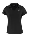 View image 3: Philadelphia Eagles Monochromatic Cutter & Buck Daybreak Recycled Womens V-Neck Polo Black Mannequin