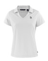 Minnesota Vikings Mono Cutter & Buck Daybreak Eco Recycled Womens V-neck Polo White Mannequin Thumbnail Image