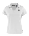Jacksonville Jaguars Mono Cutter & Buck Daybreak Eco Recycled Womens V-neck Polo White Mannequin Thumbnail Image
