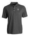 Chicago Bears Monochromatic Cutter & Buck Pike Recycled Symmetry Print Mens Big & Tall Polo Black/White Mannequin Thumbnail Image