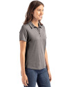 Los Angeles Rams Mono Cutter & Buck Coastline Epic Comfort Recycled Womens Polo Elemental Grey Side Thumbnail Image
