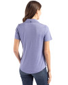 Los Angeles Rams Mono Cutter & Buck Coastline Epic Comfort Recycled Womens Polo Hyacinth Back Thumbnail Image