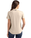 Los Angeles Rams Mono Cutter & Buck Coastline Epic Comfort Recycled Womens Polo Wheat Back Thumbnail Image