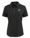 Chicago Bears Mono Cutter & Buck Coastline Epic Comfort Recycled Womens Polo Black Mannequin Thumbnail Image