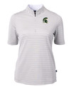Mountain Brook High School - Cutter & Buck Virtue Eco Pique Stripe Recycled Womens Top POL_MANN_HG 1 Thumbnail Image