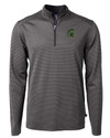 Mountain Brook High School - Cutter & Buck Virtue Eco Pique Micro Stripe Recycled Mens Quarter Zip BLEG_MANN_HG 1 Thumbnail Image