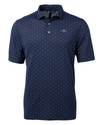 James Clemens High School Cutter & Buck Virtue Eco Pique Tile Print Recycled Mens Big & Tall Polo NVBU_MANN_HG 1 Thumbnail Image