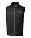 Mountain Brook High School Cutter & Buck Mainsail Sweater-Knit Mens Big and Tall Full Zip Vest CCH_MANN_HG 1 Thumbnail Image