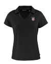 Oklahoma Sooners SEC Cutter & Buck Daybreak Eco Recycled Womens V-neck Polo Black Mannequin Thumbnail Image