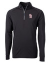 Marjory Stoneman Douglas High School Cutter & Buck Adapt Eco Knit Stretch Recycled Mens Big and Tall Quarter Zip Pullover BL_MANN_HG 1 Thumbnail Image