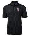 Marjory Stoneman Douglas High School Cutter & Buck Virtue Eco Pique Tile Print Recycled Mens Big & Tall Polo BL_MANN_HG 1 Thumbnail Image