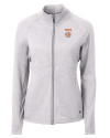 Texas Longhorns SEC Cutter & Buck Adapt Eco Knit Heather Recycled Womens Full Zip Polished Heather Mannequin Thumbnail Image