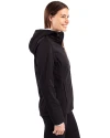 Texas Longhorns SEC Cutter & Buck Evoke Softshell Recycled Full Zip Womens Jacket Black Side Thumbnail Image