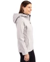 Texas Longhorns SEC Cutter & Buck Evoke Softshell Recycled Full Zip Womens Jacket CONCRETE Side Thumbnail Image