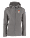 View image 10: Texas Longhorns SEC Cutter & Buck Evoke Recycled Honeycomb Fleece Womens Full Zip Jacket Elemental Grey Mannequin