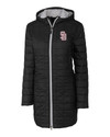 Marjory Stoneman Douglas High School Cutter & Buck Rainier PrimaLoft®  Womens Eco Insulated Hooded Long Coat BL_MANN_HG 1 Thumbnail Image