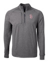 Marjory Stoneman Douglas High School Cutter & Buck Adapt Eco Knit Heather Mens Quarter Zip Pullover BLH_MANN_HG 1 Thumbnail Image