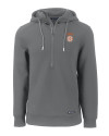Texas Longhorns SEC Cutter & Buck Roam Epic Versatility Half Zip Recycled Mens Hooded Pullover Elemental Grey Mannequin Thumbnail Image