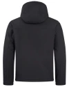 View image 2: Clique Equinox Insulated Softshell Mens Full Zip Hooded Jacket Black Mannequin Back