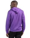 View image 16: Clique Lift Solution-dyed Performance Unisex Full Zip Hooded Sweatshirt Royal Purple Back