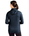 New York Jets Americana - Cutter & Buck Daybreak Eco Recycled Womens Full Zip Hoodie Navy Blue Back Thumbnail Image