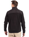 Seattle Mariners Mono Cutter & Buck Cascade Eco Sherpa Mens Big & Tall Fleece Jacket Black Back Thumbnail Image