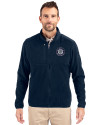 Seattle Mariners Mono Cutter & Buck Cascade Eco Sherpa Mens Big & Tall Fleece Jacket Navy Blue Front Thumbnail Image