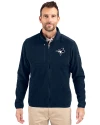 Toronto Blue Jays Mono Cutter & Buck Cascade Eco Sherpa Mens Big & Tall Fleece Jacket Navy Blue Front Thumbnail Image