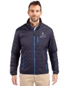 St. Louis Cardinals Mono Cutter & Buck Rainier PrimaLoft® Mens Eco Insulated Full Zip Puffer Jacket Dark Navy Front Thumbnail Image