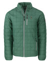 South Florida Bulls Swinging Rocky Cutter & Buck Rainier PrimaLoft® Mens Eco Insulated Full Zip Puffer Jacket Hunter Melange Mannequin Thumbnail Image