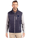 Boston Red Sox Mono Cutter & Buck Rainier PrimaLoft® Mens Eco Insulated Full Zip Puffer Vest Dark Navy/Silver Front Thumbnail Image