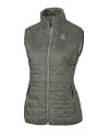 Boston Red Sox Mono Cutter & Buck Rainier PrimaLoft® Womens Eco Insulated Full Zip Puffer Vest Poplar Melange Mannequin Thumbnail Image