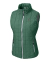 South Florida Bulls Swinging Rocky Cutter & Buck Rainier PrimaLoft® Womens Eco Insulated Full Zip Puffer Vest Hunter Melange Mannequin Thumbnail Image