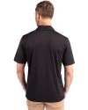 Kansas City Royals Mono Cutter & Buck Prospect Eco Textured Stretch Recycled Mens Big & Tall Polo Black Back Thumbnail Image