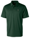 South Florida Bulls Swinging Rocky Cutter & Buck Prospect Eco Textured Stretch Recycled Mens Big & Tall Polo Hunter Green Mannequin Thumbnail Image
