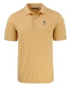 South Florida Bulls Swinging Rocky Cutter & Buck Prospect Eco Textured Stretch Recycled Mens Short Sleeve Polo Desert Mannequin Thumbnail Image