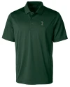 South Florida Bulls Swinging Rocky Cutter & Buck Prospect Eco Textured Stretch Recycled Mens Short Sleeve Polo Hunter Green Mannequin Thumbnail Image