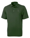 South Florida Bulls Swinging Rocky Cutter & Buck Virtue Eco Pique Recycled Mens Big and Tall Polo Hunter Green Mannequin Thumbnail Image