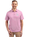 Colorado Rockies Mono Cutter & Buck Virtue Eco Pique Stripe Recycled Mens Polo Gelato Fuchsia Front Thumbnail Image
