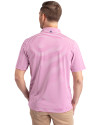 Boston Red Sox Mono Cutter & Buck Virtue Eco Pique Stripe Recycled Mens Polo Gelato Fuchsia Back Thumbnail Image