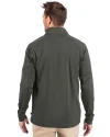 Tampa Bay Rays Mono Cutter & Buck Adapt Eco Knit Stretch Recycled Mens Quarter Zip Pullover Poplar Back Thumbnail Image