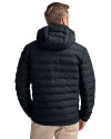 Texas Rangers Mono Cutter & Buck Mission Ridge Repreve® Eco Insulated Mens Puffer Jacket Black Back Thumbnail Image