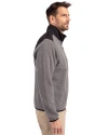 Colorado Rockies Mono Cutter & Buck Cascade Eco Fleece Mens Full Zip Jacket Elemental Grey/Black Side Thumbnail Image