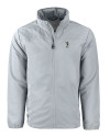 South Florida Bulls Swinging Rocky Cutter & Buck Charter Eco Knit Recycled Big & Tall Full-Zip Jacket Polished Medium Gray Mannequin Thumbnail Image